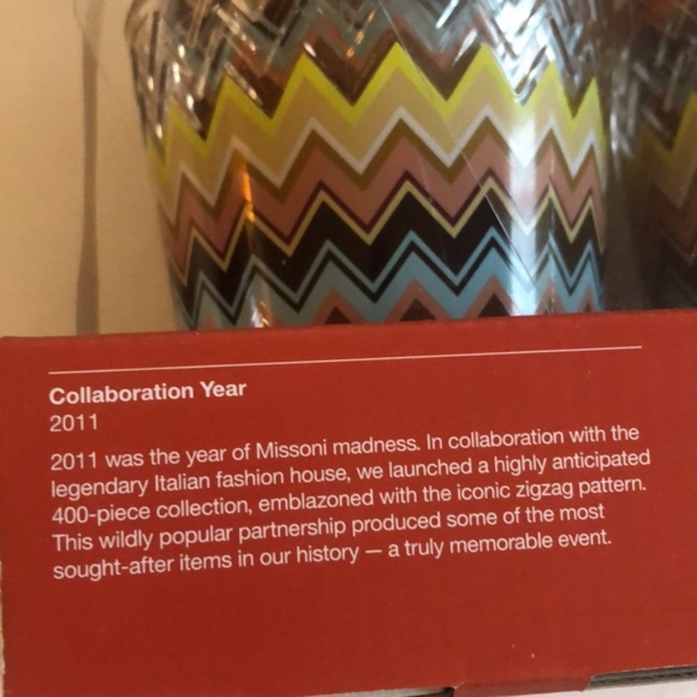 NIB MISSONI for TARGET Chevron Zig Zag Tumblers 20th Anniversary Set - Picture 14 of 15